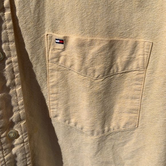 Casual Button Down Shirt - Tommy Hilfiger, Size Men's S, 100% Cotton Long-Sleeve - Picture 6 of 9